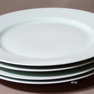 Fitz & Floyd Total Color Mint Sherbert Lot of 4 Dinner Plates 10 1/4" PERFECT!